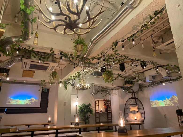 「渋谷ガーデンパティオ」
当店は貸切に特化したオシャレ居酒屋です！